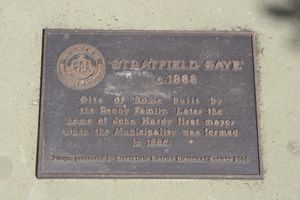 Strathfield Saye plaque