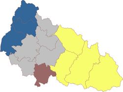 자카르파탸주의 역사적 지역: