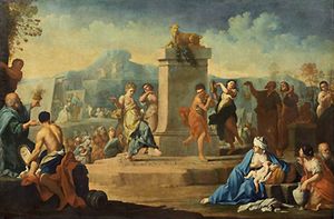 춤추는 금송아지, 주세페 감바리니(1680–1725년 9월 11일). 세르비아 국립박물관, 베오그라드, 세르비아