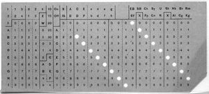 홀러리스 천공 카드 (1895)