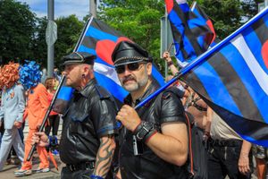 2014년 쾰른 프라이드 퍼레이드에 참여한 가죽 애호가