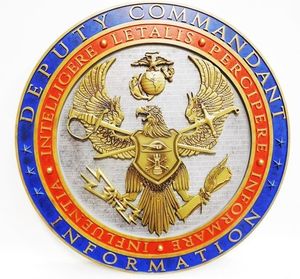 미국 해병대 정보 담당 부사령관의 문장