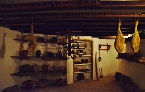Nineteenth-century pantry in Museu Romàntic Can Papiol in Vilanova i la Geltrú