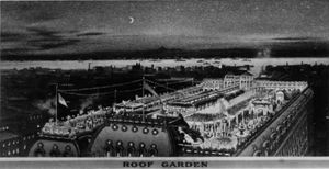 뉴욕에 있던 아스터 호텔의 옥상 정원