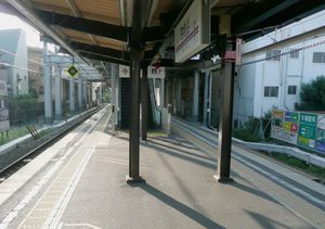 승강장 모습, 2011년 8월