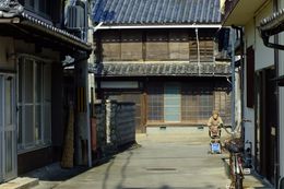 전통적인 가옥이 남아 있는 지구.