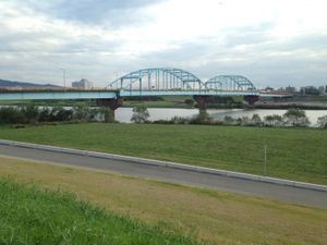 지쿠고강에 놓인 미야노진 다리