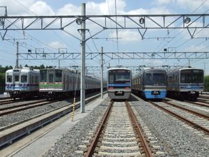 2007년 8월 호쿠소선의 차량