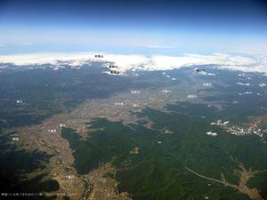 나가노 분지 지쿠마강, 사이강 합류 부근해설 없는 이미지는 여기