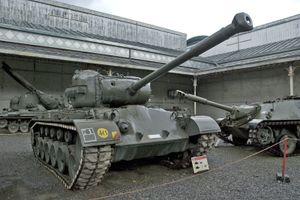 브뤼셀 왕립 육군 박물관의 M26A1. 벨기에에 임대되었으며, 모든 M26은 미국의 재산으로 남았다. 이 차량은 1980년에 박물관에 기증되었다.