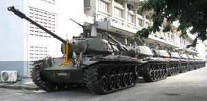 2006년 쿠데타 당시 방콕에 전개된 태국 왕립 육군 소속 M41