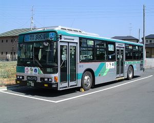 일본 하마마츠의 일본 저상 버스 "omnibus"