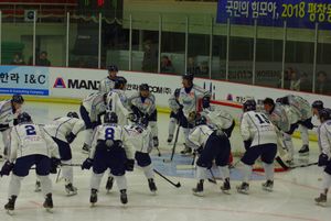 경기 전 프리블레이즈 선수들의 모습