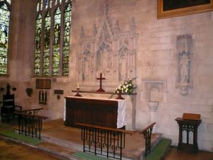 성 메리 교회 내의 웬록 예배당