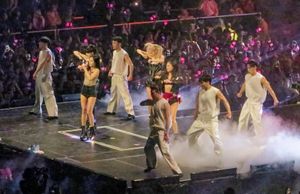 Blackpink performing onstage