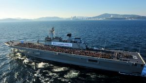 독도함의 전장 비행갑판