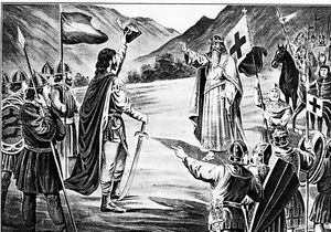 코스타 만드로비치 작품, 스테판 네마냐와 프리드리히 바르바로사의 1189년 만남