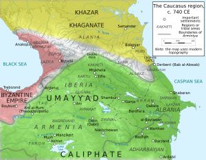코카서스 지역, c. 740}}