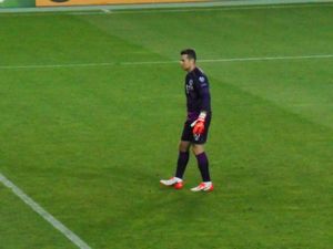 2015년 9월 4일 지브롤터와의 경기에서 아일랜드 대표팀으로 활약하는 기븐