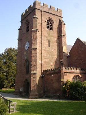 오버턴 온 디의 성 마리아 교회 타워