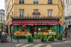 파리의 메종 콜리뇽 촬영 장소로 사용된 오 마르셰 드 라 뷔트