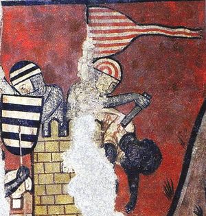 1229년 카탈루냐 군의 마요르카 섬 정복을 그린 벽화