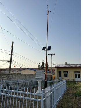 허베이성 푸청(Fucheng)의 기상 관측소