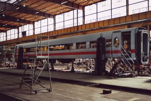 뉘른베르크 시설에서 ICE 1 중간 객차의 리모델링을 위한 프로토타입 (2005년)