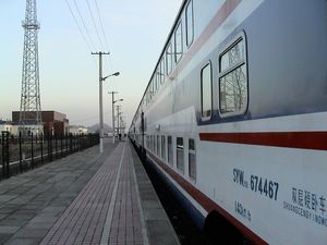 2006년 4월 중국의 2층 일반 여객 침대차