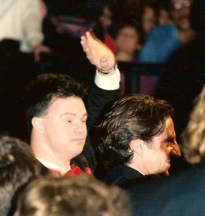 1996년 칸 영화제 시사회에서 파스칼 뒤켄과 다니엘 오떼유