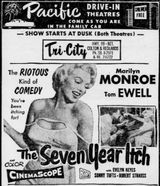 1955년 드라이브 인 극장 광고