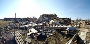 2008년 2월에 파괴된 유니언 대학교 기숙사 건물