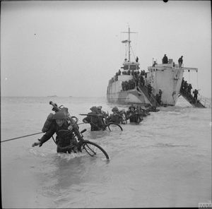 1944년 5월 6일 Exercise Fabius 훈련 중 상륙하는 영국군.