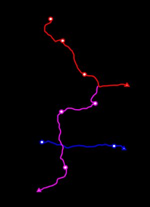 코탕탱 반도 지역의 철도망