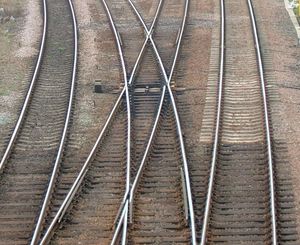 영국 교차로의 분기기 다이아몬드