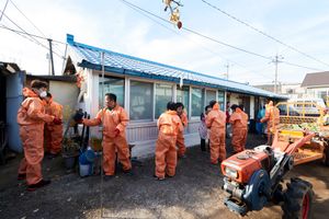 한라시멘트 사랑의 연탄 나르기 행사