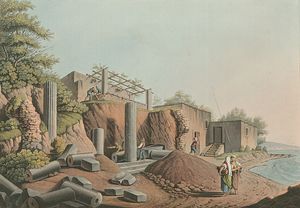 1810년 살리나의 고대 사원