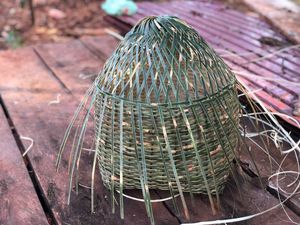 대나무로 만든 자라이족 전통 바구니