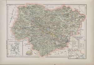 1909년 까오방 성 지도