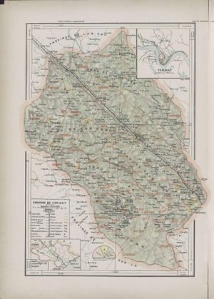 1909년 옌바이성 지도