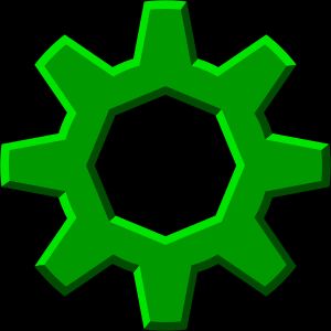 원래의 톱니바퀴 로고