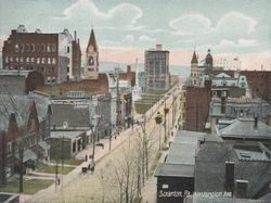 다운타운 워싱턴 애비뉴의 거리 풍경 (1907년)