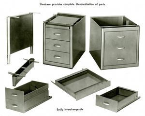 1945년 스틸케이스 금속 사무 가구