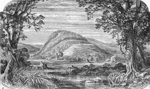 1792년경 미국 독립 전쟁 (1775–1783) 중 브루클린 전투가 벌어졌던 지역인 배틀 패스를 그린 판화