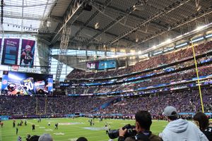 경기 당일의 U.S. Bank Stadium 내부