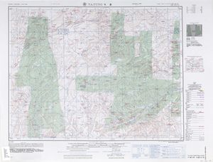 大庸}})을 포함한 지도 (AMS, 1953)