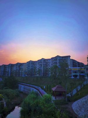 쯔양시 중허진의 거리 사진