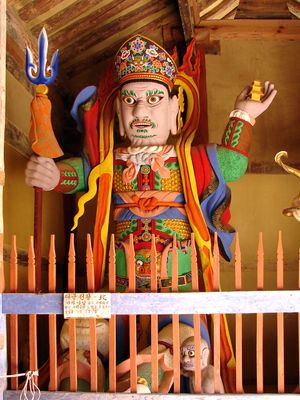 북쪽을 지키는 다문천왕