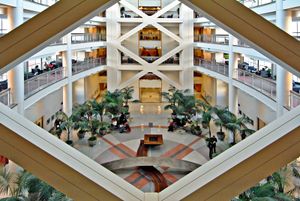 국립보건원 임상 연구 센터의 메인 로비