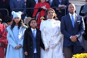 무어와 그의 가족, 2023년 주지사 취임식